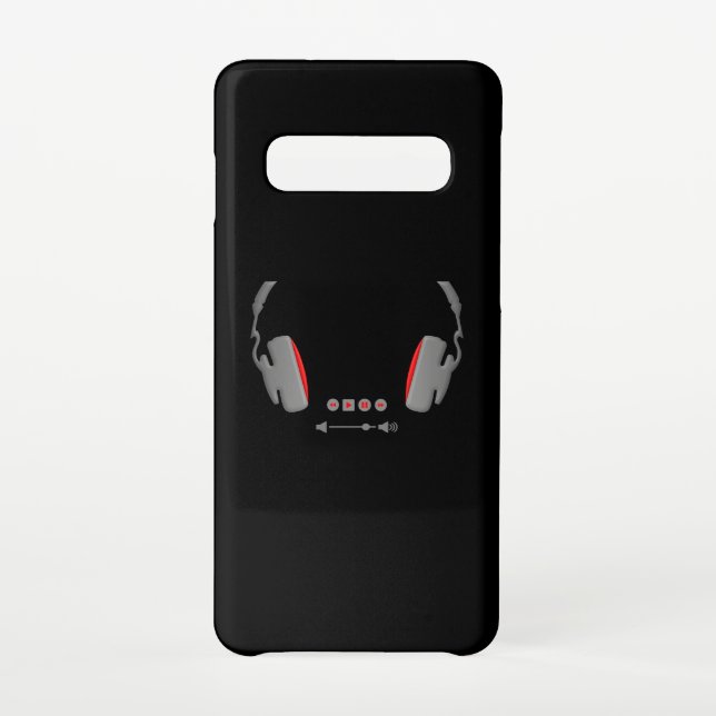 Headphones with media volume control buttons samsung galaxy case (Back)