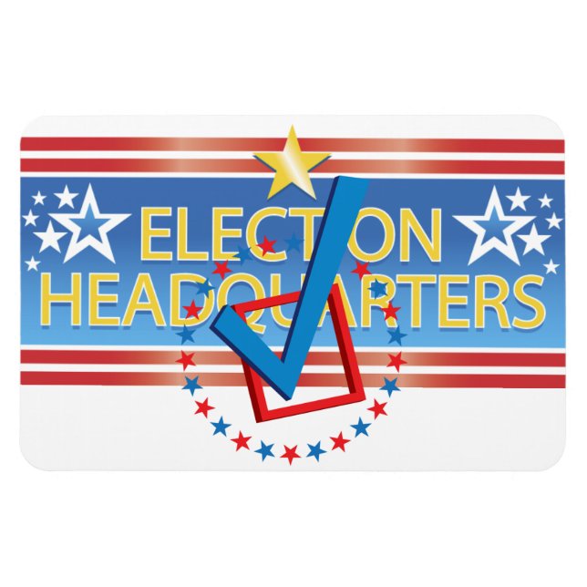Headquarters Checked - Magnet (Horizontal)