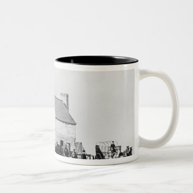 Headquarters of Sanitary Commission Two-Tone Coffee Mug (Right)