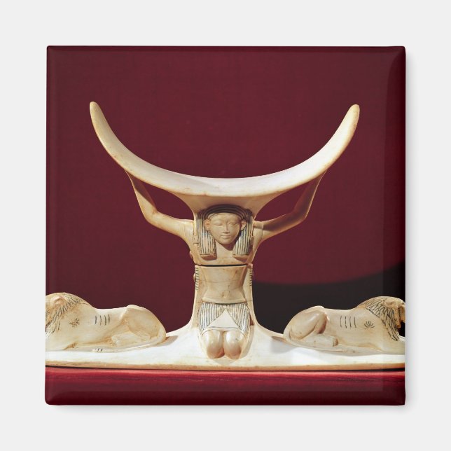 Headrest with Shu, the Egyptian God of the Air Magnet (Front)