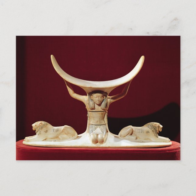 Headrest with Shu, the Egyptian God of the Air Postcard (Front)