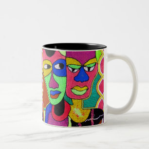 Heads 2, Heads 2 Two-Tone Coffee Mug