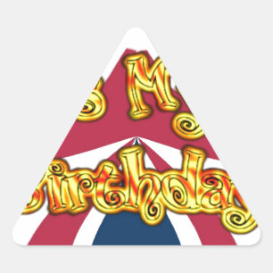 Heads UP-Hakuna Matata Today is my Birthday.jpg Triangle Sticker