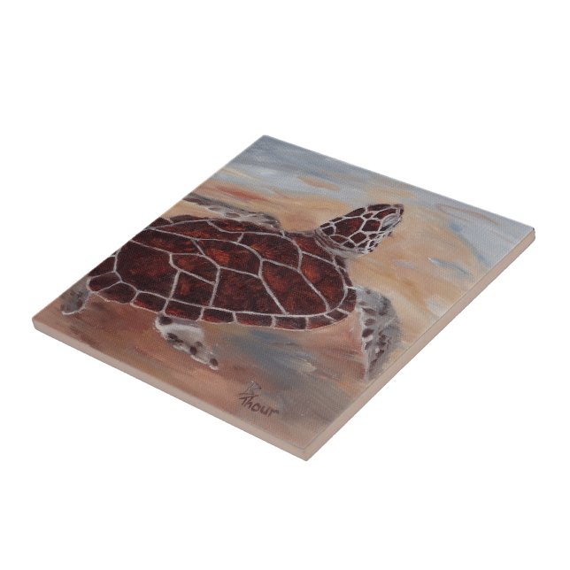 Head's Up Turtle Tile (Side)