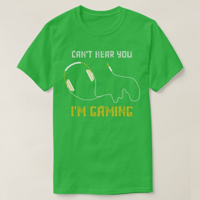 Headset Gaming Gamer T-Shirt (Design Front)