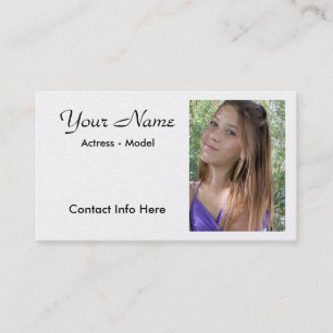 Headshot Actor Business Card Template