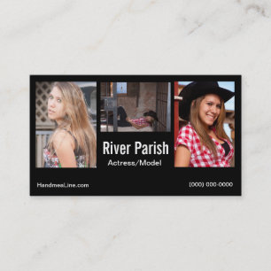 Headshot Business Card Models or Actors