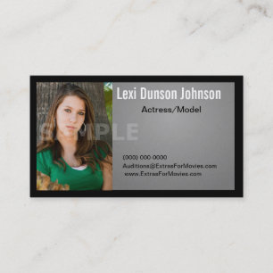 Headshot Business Card Models or Actors