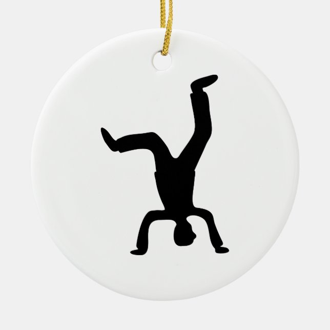 Headstand Ceramic Tree Decoration (Front)