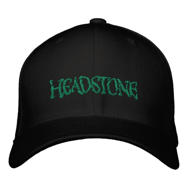 HEADSTONE Green Logo Embroidered Hat (Front)