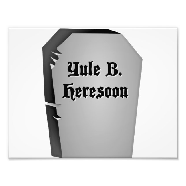 Headstone Humour Photo Print (Front)