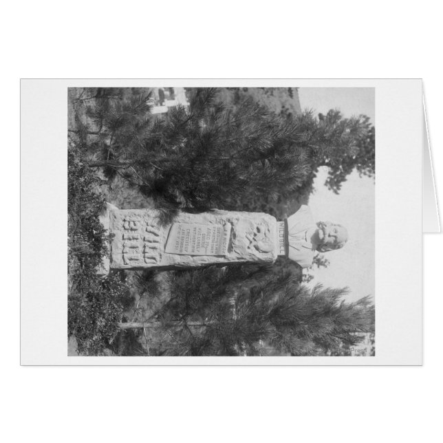 Headstone of Wild Bill Hickock's Grave Photograp (Front Horizontal)