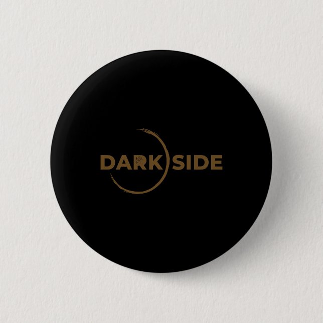 Heady Shake Darkside Skateboarding Black Skate Tee 6 Cm Round Badge (Front)