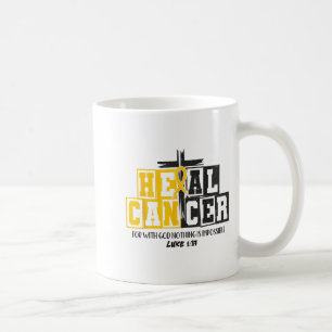 Heal Cancer Childhood Cancer Awareness God Christi Coffee Mug