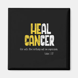Heal Cancer Childhood Cancer Awareness Magnet