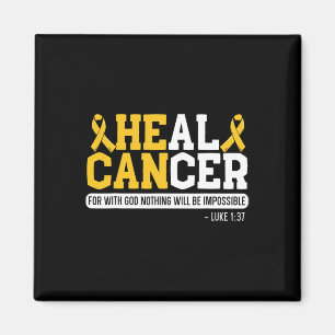 Heal Cancer Childhood Cancer Awareness Month Suppo Magnet