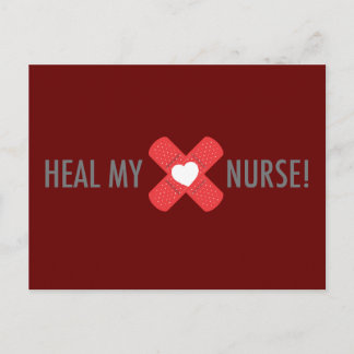 Heal my heart Nurse Postcard