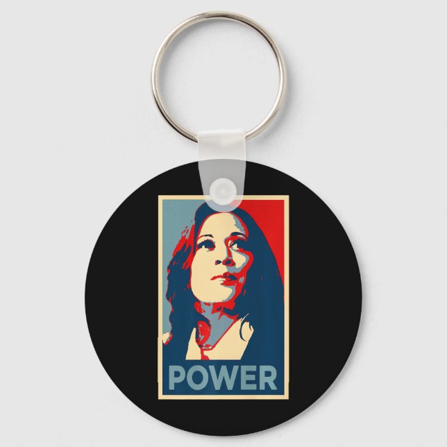 Heal Power Kamala Harris Empowered 47 Support Empo Key Ring (Front)
