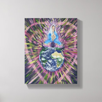 Heal the World energy art canvas, 8x10 Canvas Print