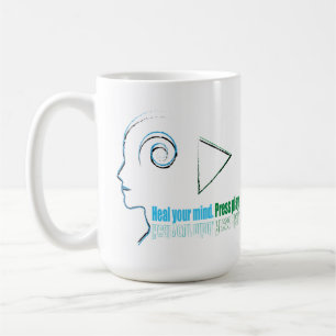 Heal your mind. Press play Coffee Mug