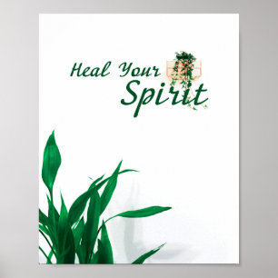 Heal your spirit, spoil yourself, spa poster