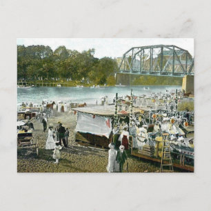 Healdsburg, CA Russian River 1908 Postcard