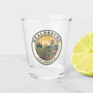 Healdsburg California Travel Shot Glass