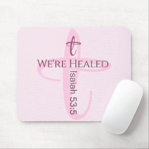Healed by Jesus Bible Verse Christian Faith Mouse Pad