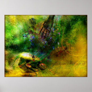 Healed (Contemporary Christian Art Poster) Poster