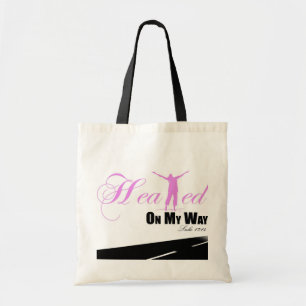 Healed on my Way (Pink, White, Black ) Tote Bag