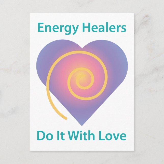 Healers Do It With Love Postcard (Front)