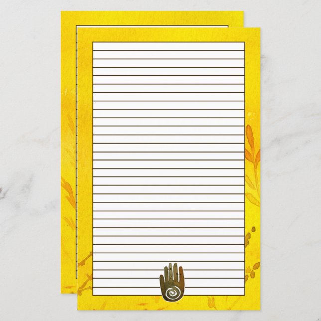 Healer's Hand Native American Petroglyph Symbol (Front/Back)