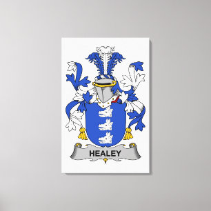 Healey Family Crest Canvas Print
