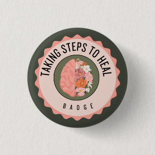 Healing 3 Cm Round Badge