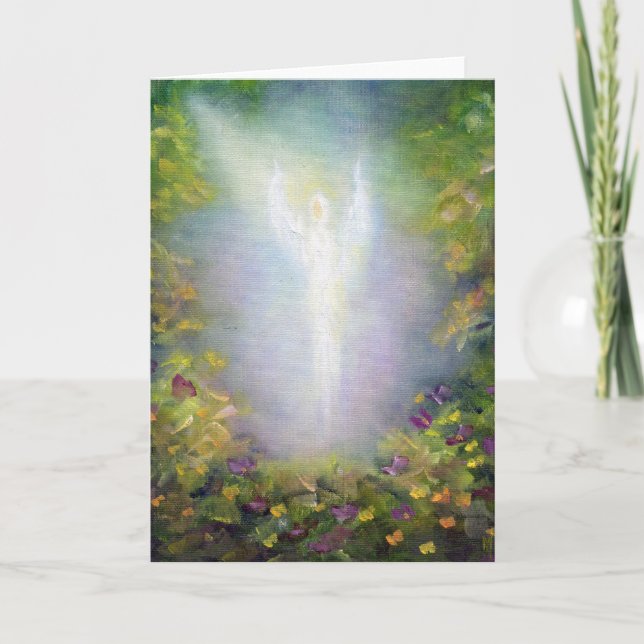 Healing Angel Fine Art Greeting Card (Front)