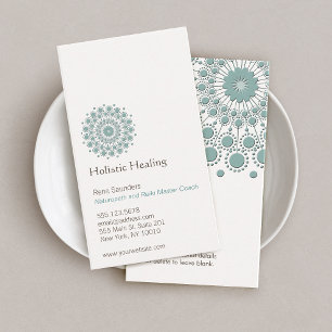 Healing Arts and Natural Healing Circle Logo Business Card