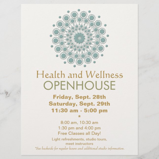 Healing Arts and Natural Health and Wellness Flyer (Front)