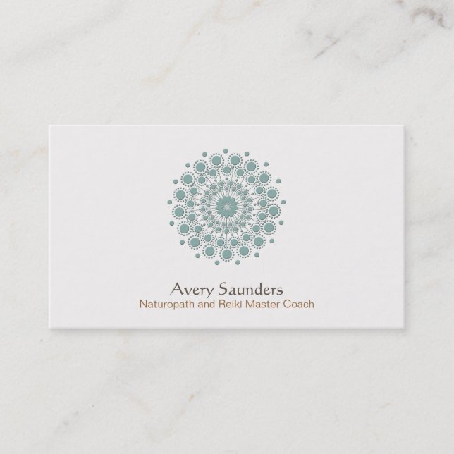 Healing Arts, Health and Welless Business Card (Front)