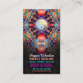 Healing Blue Light Energy Business Card