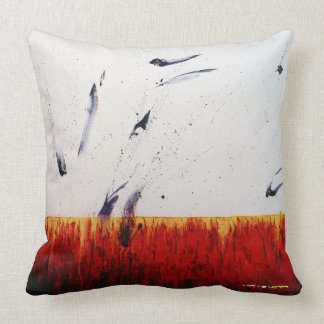 Healing Colours RED Throw Pillow by Leanne Venier