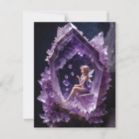 Healing Crystals Amethyst Fairy