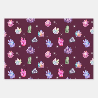 Healing Crystals Wrapping Paper Set