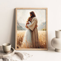 Healing Embrace, Jesus Hugging Girl, Jesus and Wom