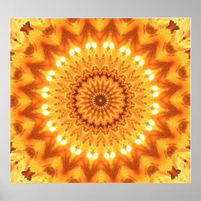 Healing Energy Mandala Canvas Print (Front)
