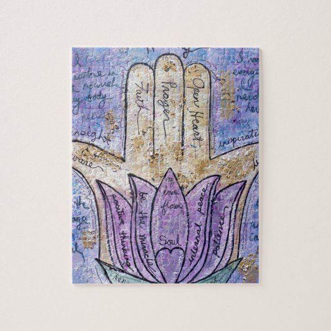 Healing Hamsa Jigsaw Puzzle (Vertical)