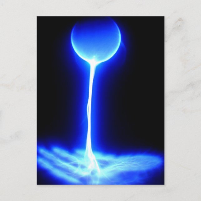 Healing hand with the source of energy blue white postcard (Front)