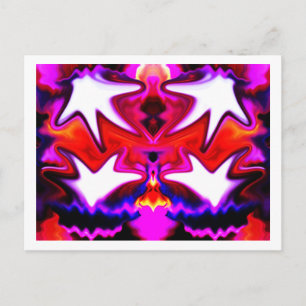 Healing hands art postcard