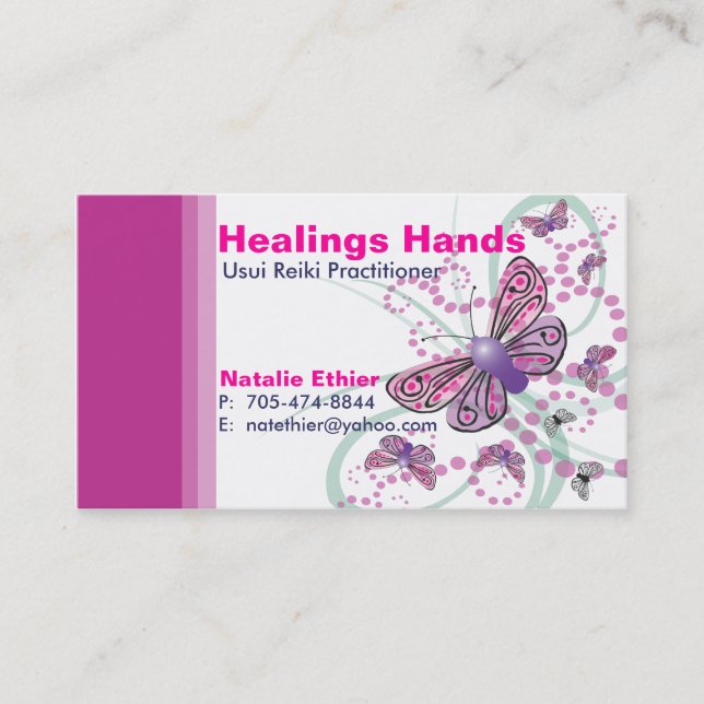 Healing Hands - Business Card5 Business Card (Front)