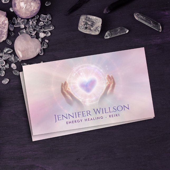 Healing Hands- Energy Healing - Reiki Business Card (Creator Uploaded)