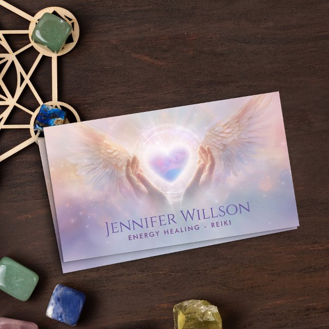Healing Hands- Energy Healing - Reiki Business Card (Creator Uploaded)